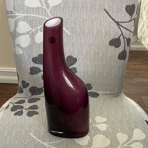 IKEA art deco purple vase new with tag. 11 inches tall. Great accent piece